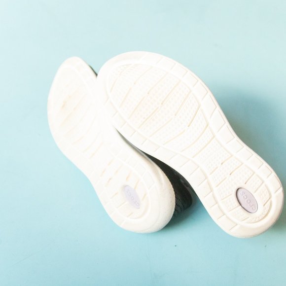 Crocs LiteRide Black Purple Rubber Athletic Lace Up Sneakers Size W 8 - Picture 9 of 9